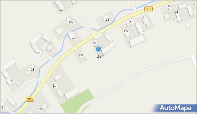 Budzów, Budzów, 19b, mapa Budzów