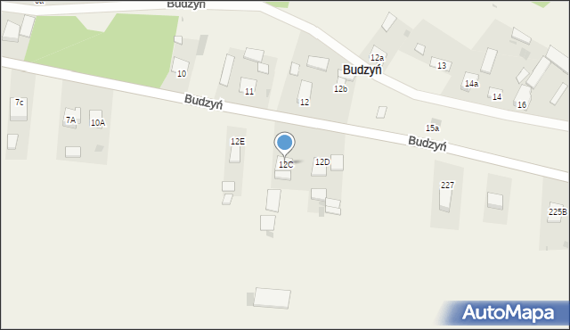 Budzyń, Budzyń, 12C, mapa Budzyń