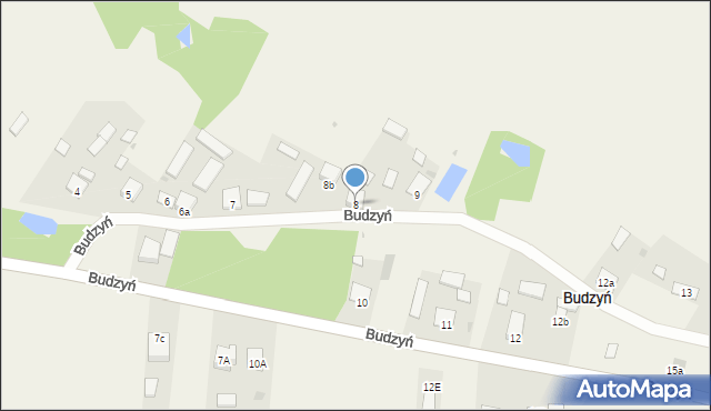 Budzyń, Budzyń, 8, mapa Budzyń