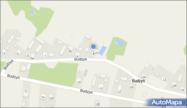 Budzyń, Budzyń, 9, mapa Budzyń