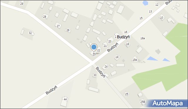 Budzyń, Budzyń, 23, mapa Budzyń