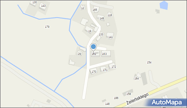 Budzyń, Budzyń, 161, mapa Budzyń