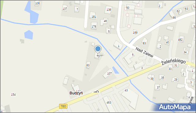 Budzyń, Budzyń, 73, mapa Budzyń