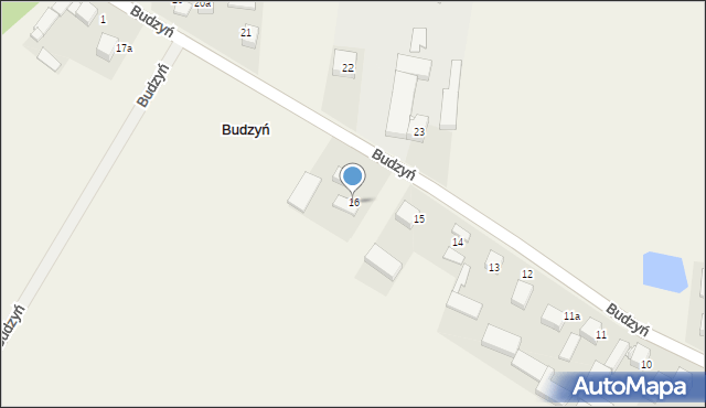 Budzyń, Budzyń, 16, mapa Budzyń