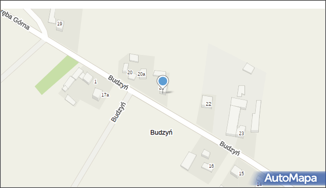 Budzyń, Budzyń, 21a, mapa Budzyń