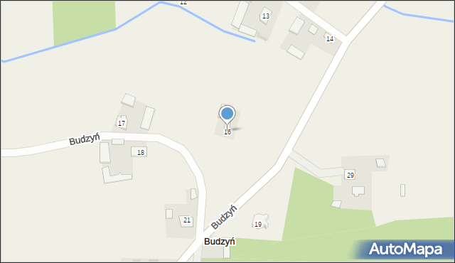 Budzyń, Budzyń, 16, mapa Budzyń