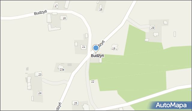 Budzyń, Budzyń, 20, mapa Budzyń