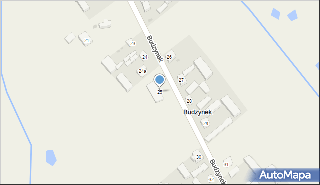 Budzynek, Budzynek, 25, mapa Budzynek