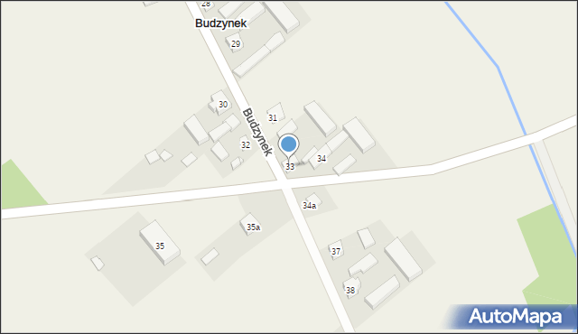 Budzynek, Budzynek, 33, mapa Budzynek