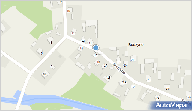 Budzyno, Budzyno, 15, mapa Budzyno