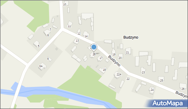 Budzyno, Budzyno, 16, mapa Budzyno