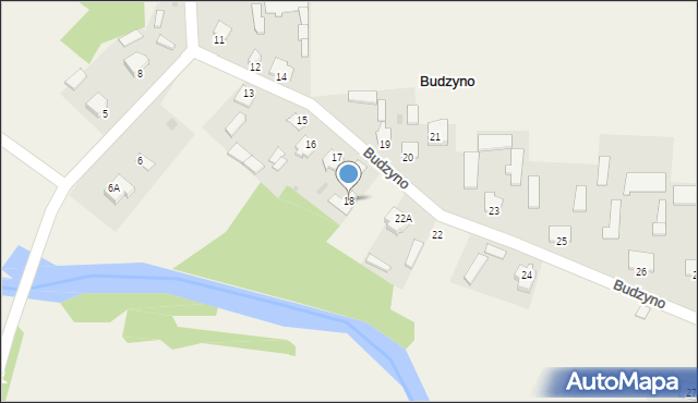 Budzyno, Budzyno, 18, mapa Budzyno