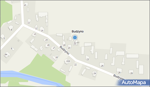Budzyno, Budzyno, 21, mapa Budzyno