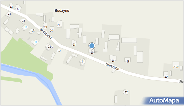 Budzyno, Budzyno, 25, mapa Budzyno