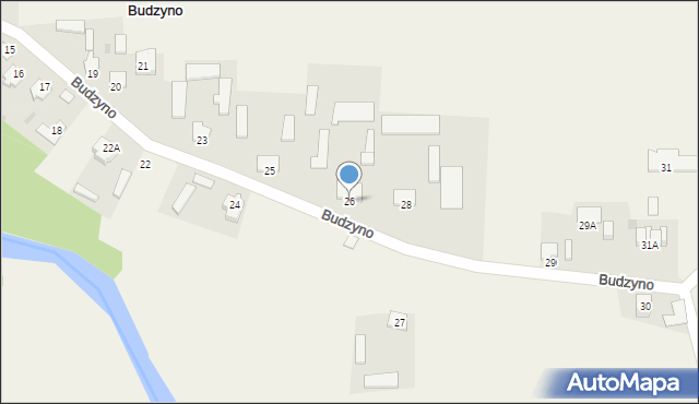 Budzyno, Budzyno, 26, mapa Budzyno