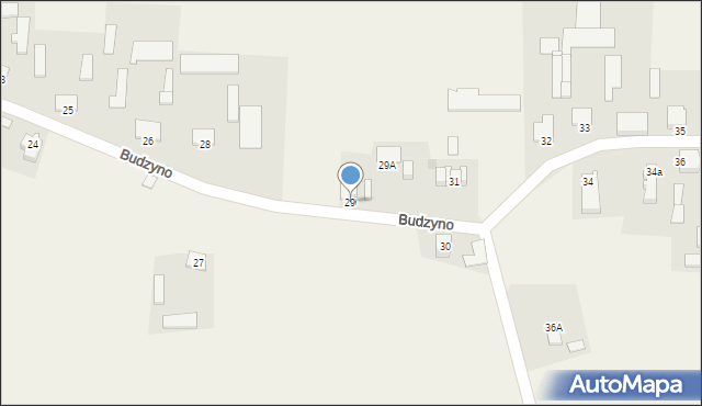 Budzyno, Budzyno, 29, mapa Budzyno