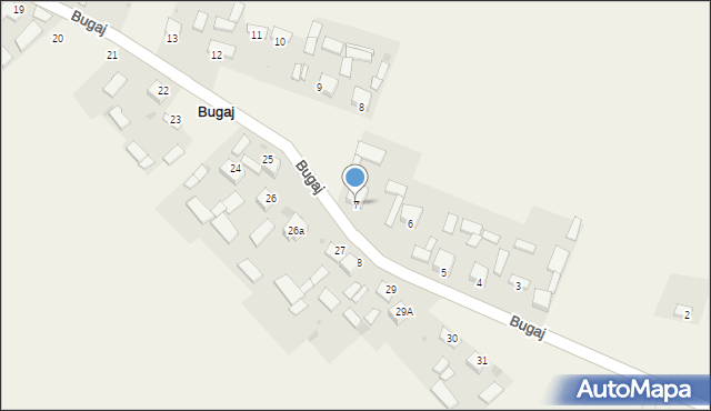 Bugaj, Bugaj, 7, mapa Bugaj