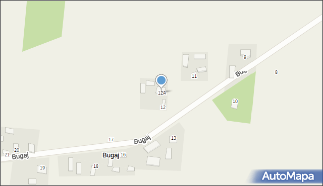 Bugaj, Bugaj, 12A, mapa Bugaj