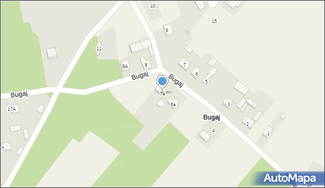 Bugaj, Bugaj, 7a, mapa Bugaj