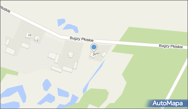 Bugzy Płoskie, Bugzy Płoskie, 1A, mapa Bugzy Płoskie