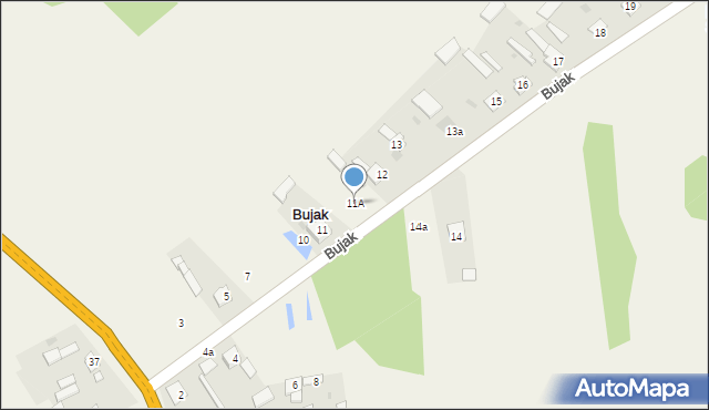 Bujak, Bujak, 11A, mapa Bujak