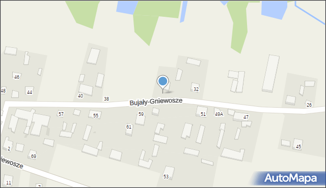 Bujały-Gniewosze, Bujały-Gniewosze, 34, mapa Bujały-Gniewosze