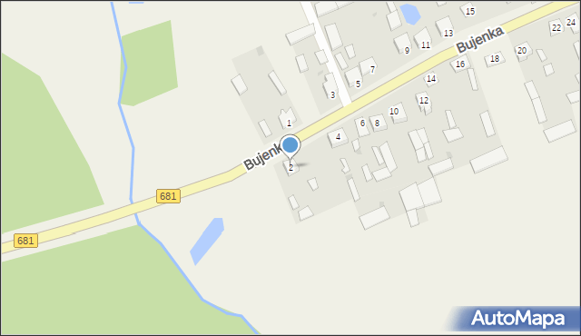 Bujenka, Bujenka, 2, mapa Bujenka