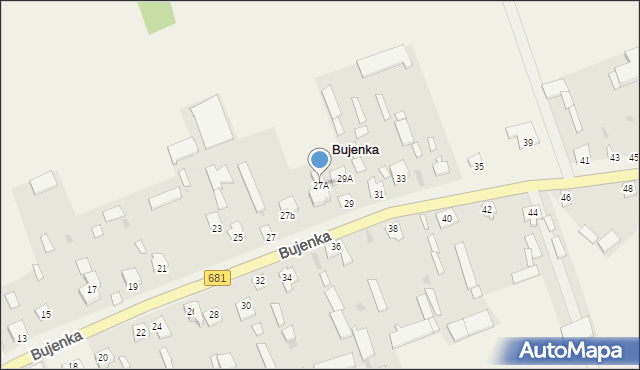 Bujenka, Bujenka, 27A, mapa Bujenka