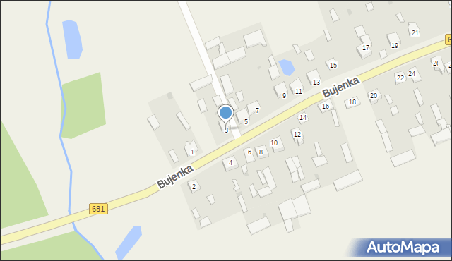 Bujenka, Bujenka, 3, mapa Bujenka