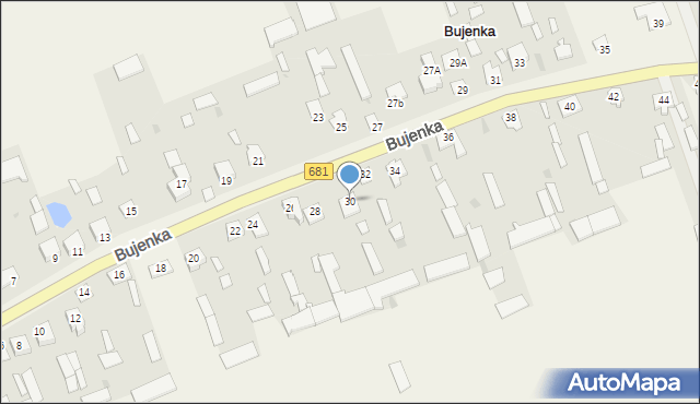 Bujenka, Bujenka, 30, mapa Bujenka