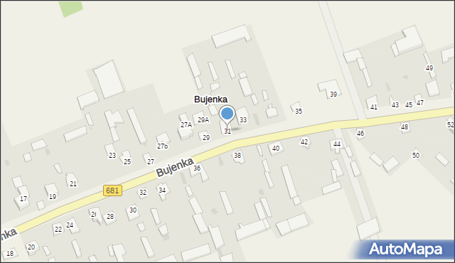 Bujenka, Bujenka, 31, mapa Bujenka