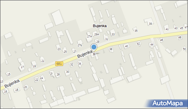 Bujenka, Bujenka, 36, mapa Bujenka