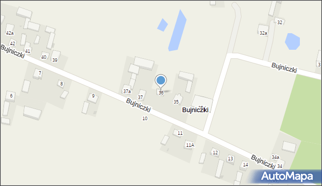 Bujniczki, Bujniczki, 36, mapa Bujniczki