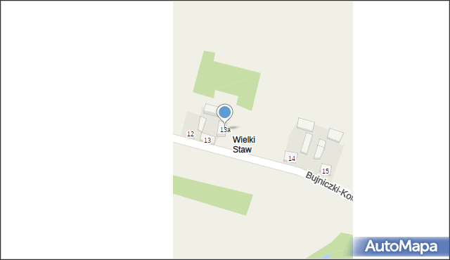 Bujniczki-Kolonia, Bujniczki-Kolonia, 13a, mapa Bujniczki-Kolonia