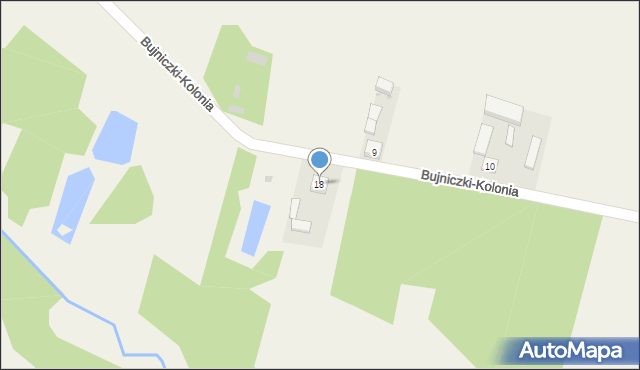 Bujniczki-Kolonia, Bujniczki-Kolonia, 18, mapa Bujniczki-Kolonia