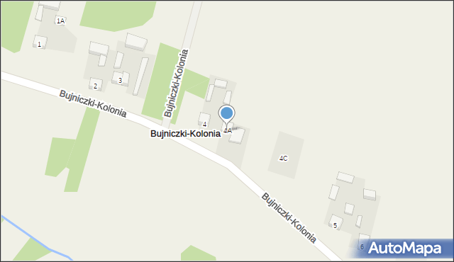 Bujniczki-Kolonia, Bujniczki-Kolonia, 4A, mapa Bujniczki-Kolonia