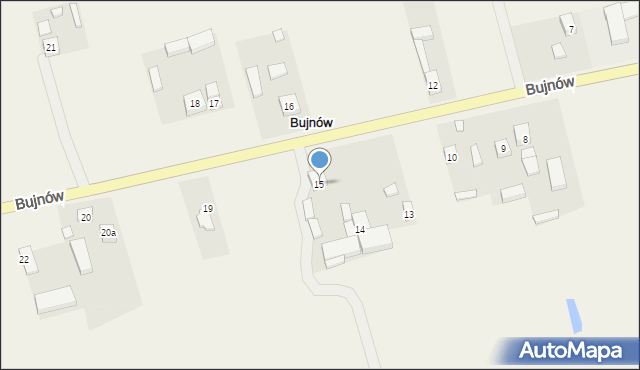 Bujnów, Bujnów, 15, mapa Bujnów