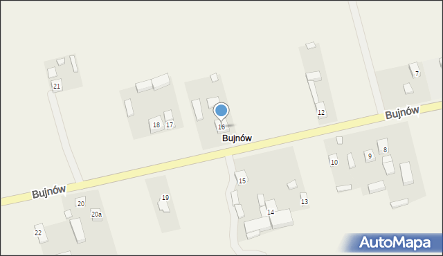 Bujnów, Bujnów, 16, mapa Bujnów