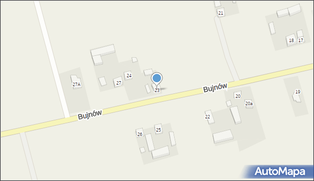 Bujnów, Bujnów, 23, mapa Bujnów