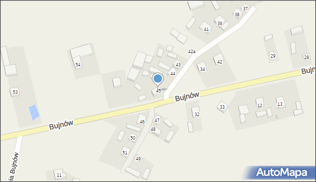 Bujnów, Bujnów, 45, mapa Bujnów