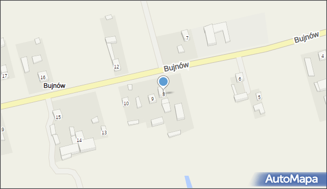 Bujnów, Bujnów, 8, mapa Bujnów