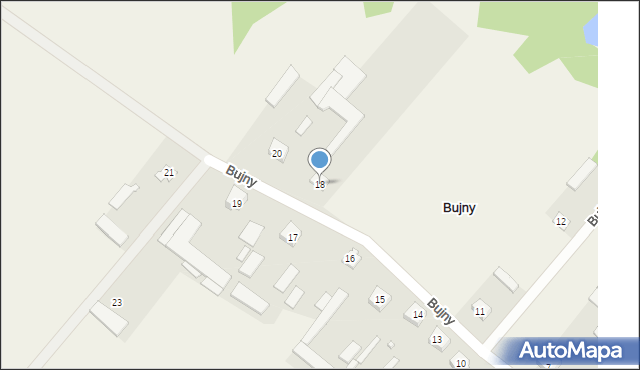 Bujny, Bujny, 18, mapa Bujny