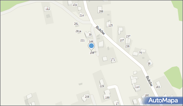 Buków, Buków, 106, mapa Buków