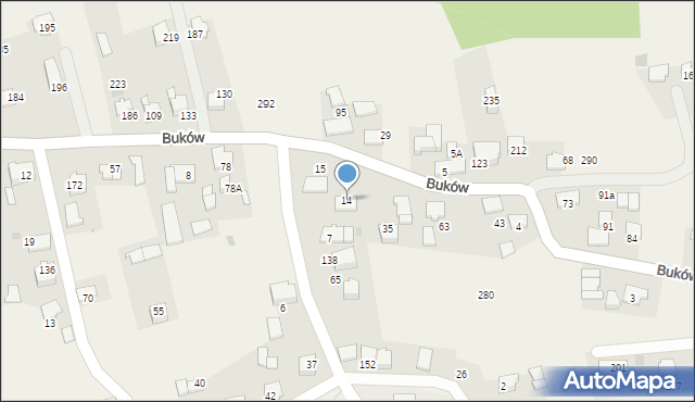 Buków, Buków, 14, mapa Buków