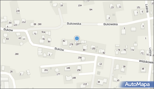 Buków, Buków, 157, mapa Buków