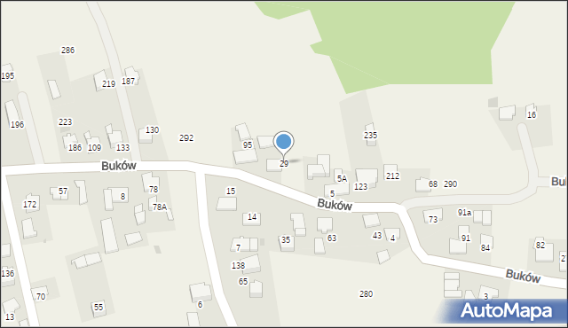 Buków, Buków, 29, mapa Buków