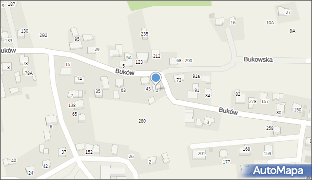 Buków, Buków, 4, mapa Buków