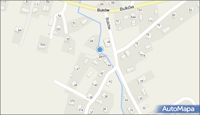 Buków, Buków, 45, mapa Buków