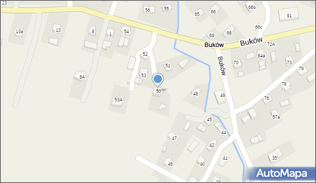 Buków, Buków, 50, mapa Buków