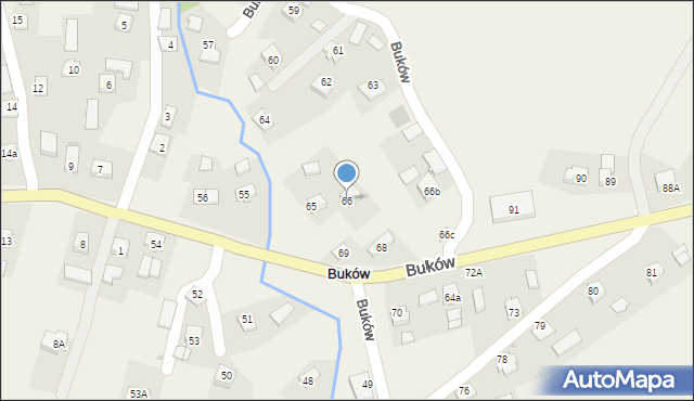 Buków, Buków, 66, mapa Buków